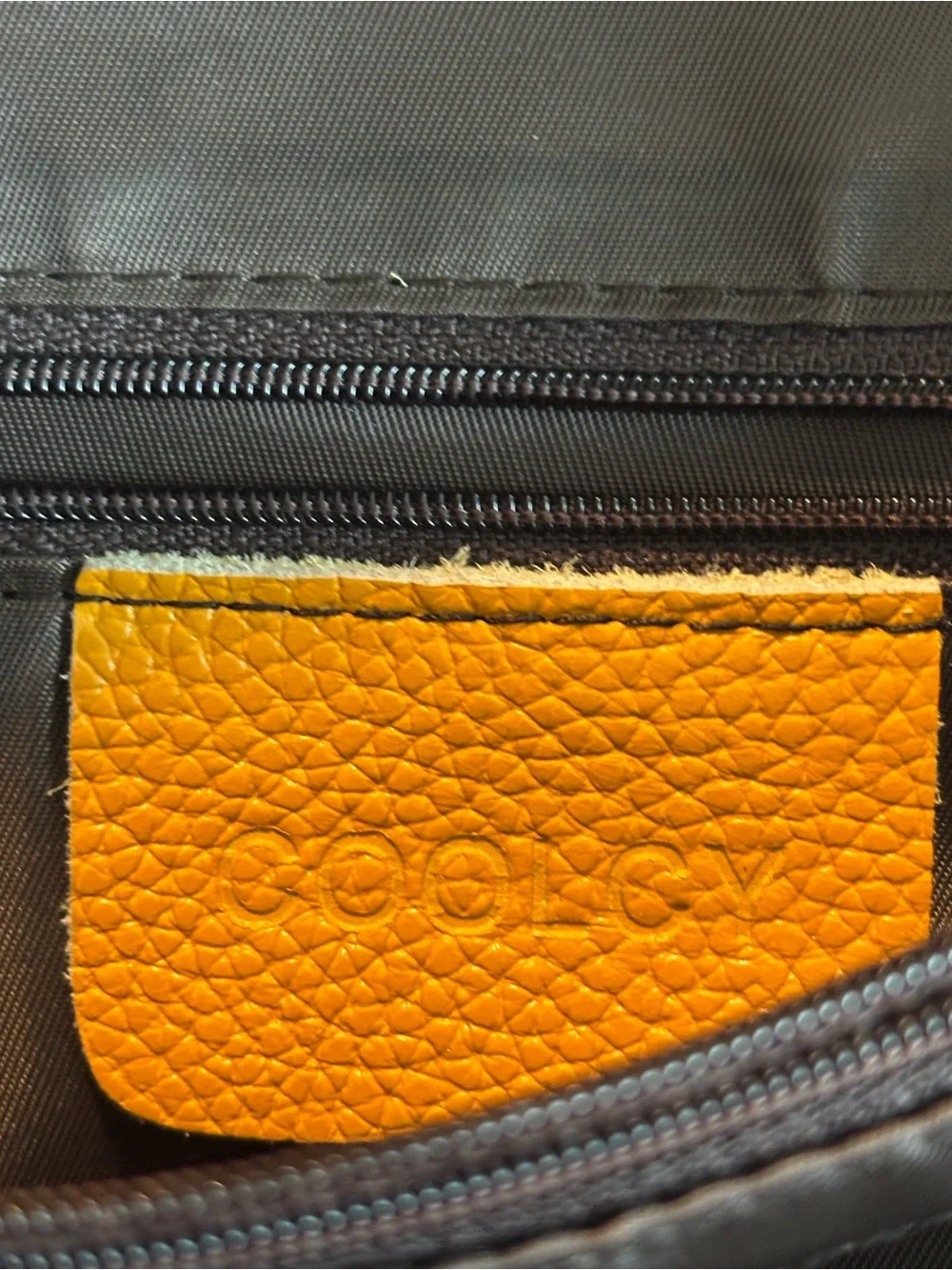 Leather Mustard Yellow Backpack